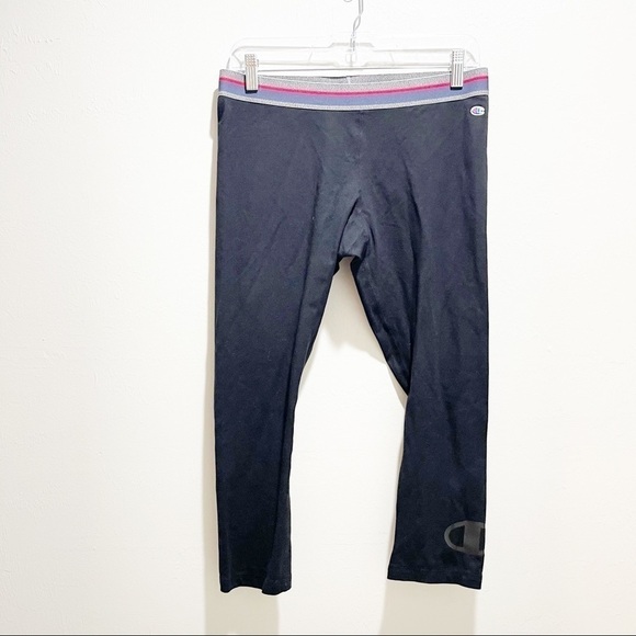 CHAMPION AUTHENTIC COTTON BLEND CAPRI Leggings - Picture 2 of 8